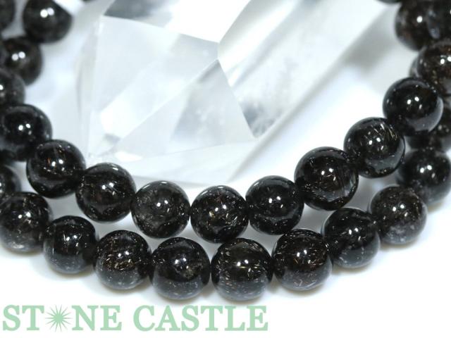☆高品質☆【ブレスレット】ブラックブロンズタイチンルチルクォーツ (6A) (約7〜7.5mm) (ケース付) 天然石 パワーストーン_3