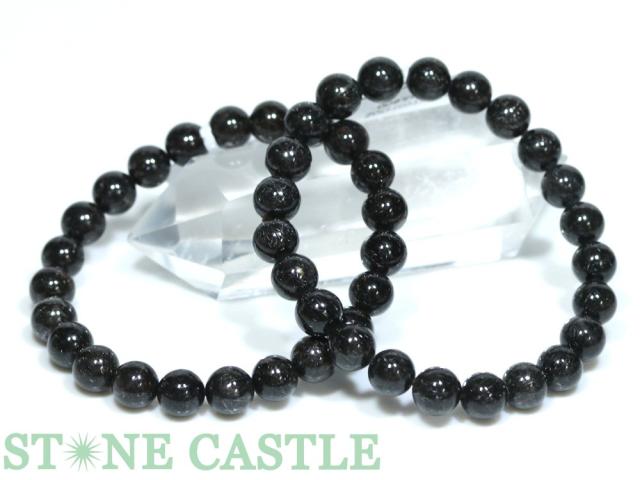 ☆高品質☆【ブレスレット】ブラックブロンズタイチンルチルクォーツ (6A) (約8〜8.5mm) (ケース付) 天然石 パワーストーン