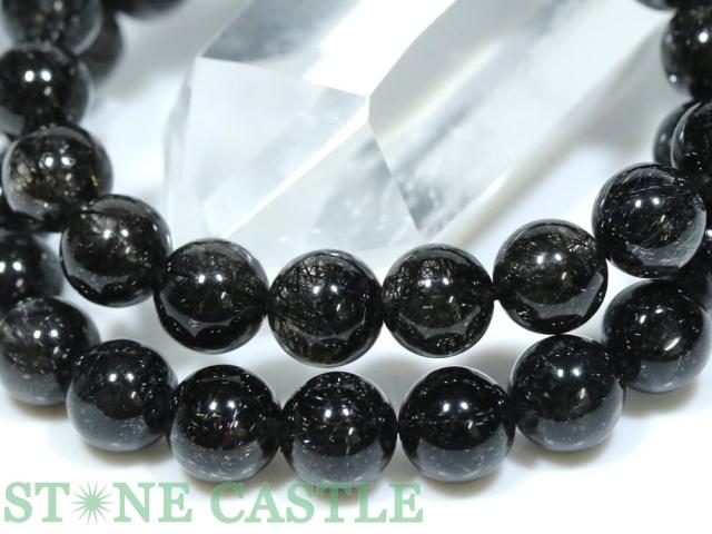 ☆高品質☆【ブレスレット】ブラックブロンズタイチンルチルクォーツ (6A) (約9.5〜10mm) (ケース付) 天然石 パワーストーン_3