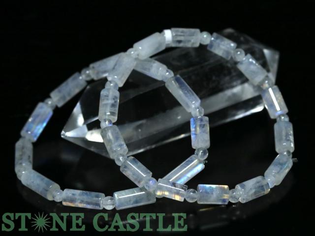 ☆高品質☆【ブレスレット】ムーンストーン (5A) 筒型 約6x11mm 天然石 パワーストーン 6,265円