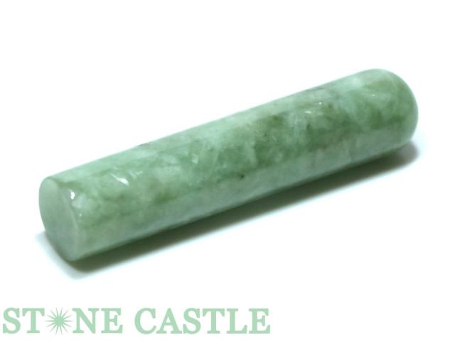 ☆一点物☆【開運＆風水アイテム】本翡翠 印鑑 No.01 約14x63mm 手彫り彫刻代金込み 天然石 パワーストーン