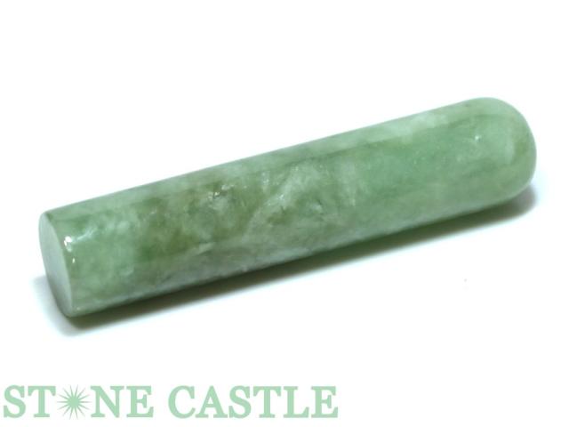 ☆一点物☆【開運＆風水アイテム】本翡翠 印鑑 No.02 約14x63mm 手彫り彫刻代金込み 天然石 パワーストーン
