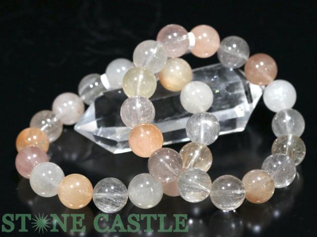 ☆高品質☆【ブレスレット】サゲニティッククォーツ (3A) (約13〜13.5mm) (ケース付) 天然石 パワーストーン