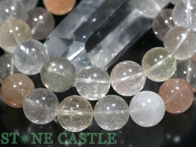 ☆高品質☆【ブレスレット】サゲニティッククォーツ (3A) (約13〜13.5mm) (ケース付) 天然石 パワーストーン_2