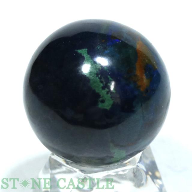 ☆一点物☆【置き石】丸玉 アズライト(藍銅鉱) 約34mm No.72 天然石 パワーストーン