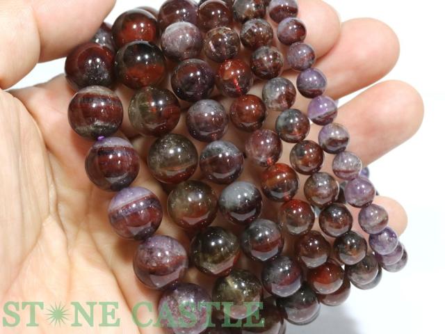 ☆高品質☆【ブレスレット】H&amp;E社製 オーラライト23 (5A) (約9.5〜10mm) (ケース付) 天然石 パワーストーン_1
