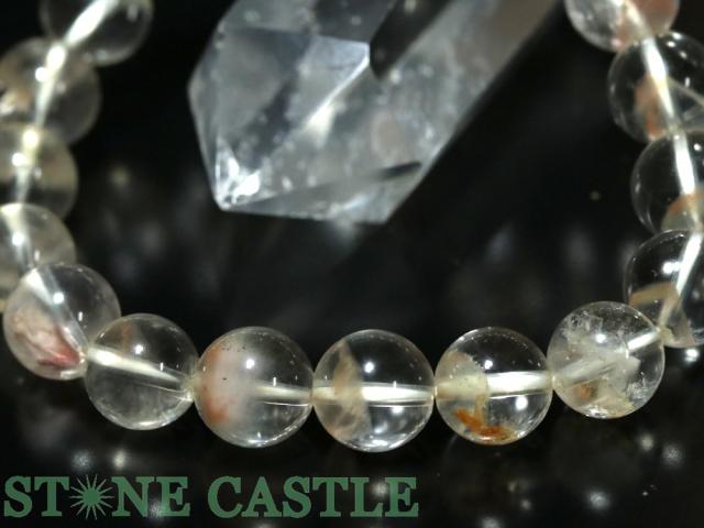 ☆一点物☆【ブレスレット】クラスターインクォーツ (ラビットヘアファントム入り) (約11〜11.5mm) 9220F (鑑別書付) (ケース付) 天然石 パワーストーン_5