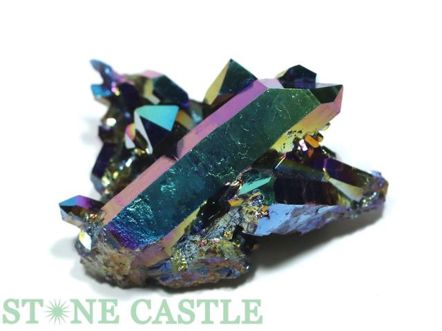 ☆一点物☆【原石】ブラックアクアオーラクラスター (アーカンソー産) No.82 天然石 パワーストーン