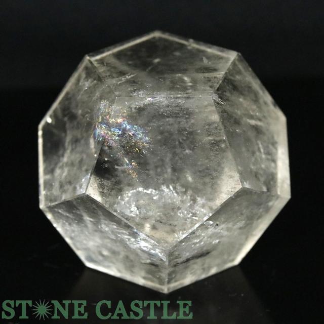 ☆一点物☆【置き石】正十二面体 レムリアン水晶 (レインボー入り) No.93 天然石 パワーストーン