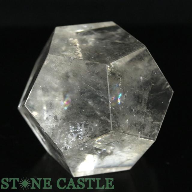 ☆一点物☆【置き石】正十二面体 レムリアン水晶 (レインボー入り) No.93 天然石 パワーストーン_1