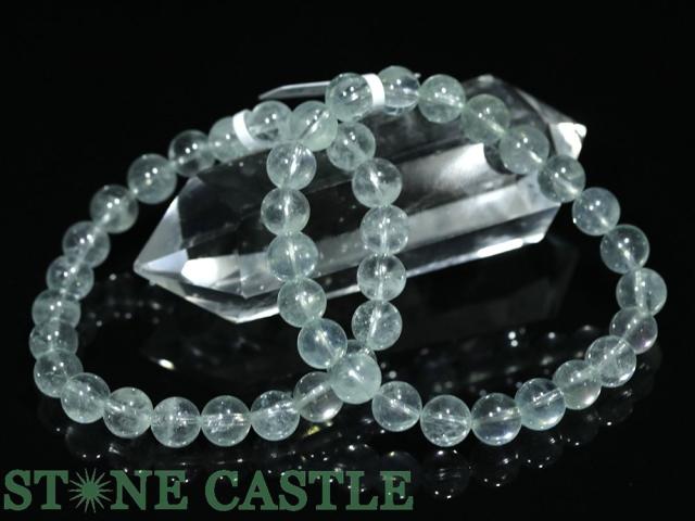 ☆高品質☆【ブレスレット】ライムグリーンベリル (3A) (約7.5〜8mm) 天然石 パワーストーン