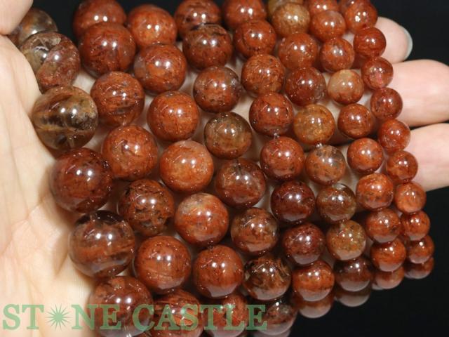 ☆高品質☆【ブレスレット】レッドガーデンクォーツ (約12〜12.5mm