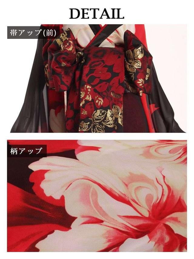 和柄ドレス 流遊 花魁 ドレス 和柄 着物ドレス キャバ 花魁 コスプレ 花魁コスプレ 衣装 着物ドレス 着物 和柄ドレス ハ_14