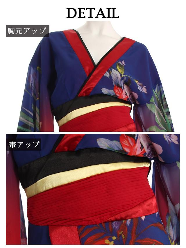 花魁 コスプレ 花魁コスプレ 衣装 着物ドレス 着物 和柄ドレス 和柄 ハロウィン 和装 キャバ ドレス キャバドレス 流遊 和_11