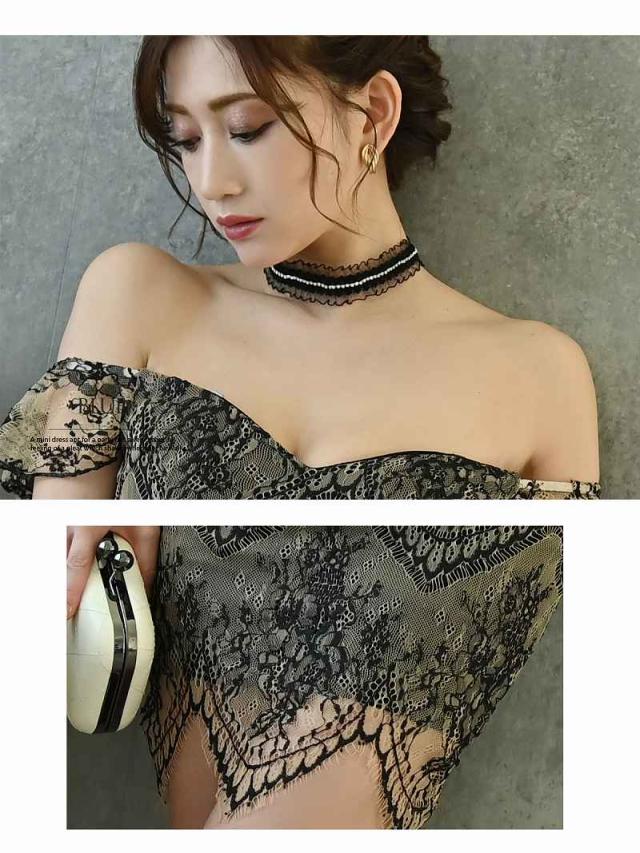 キャバドレス キャバ ドレス キャバクラ ミニドレス パーティードレス Belsia 高級 オフショル 上品 体型カバー_1