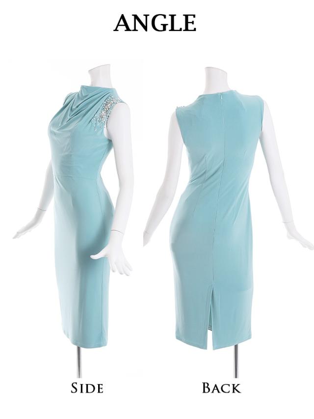 ミニドレス veautt ヴュート Veautt 膝丈 セクシードレス 無地 高級