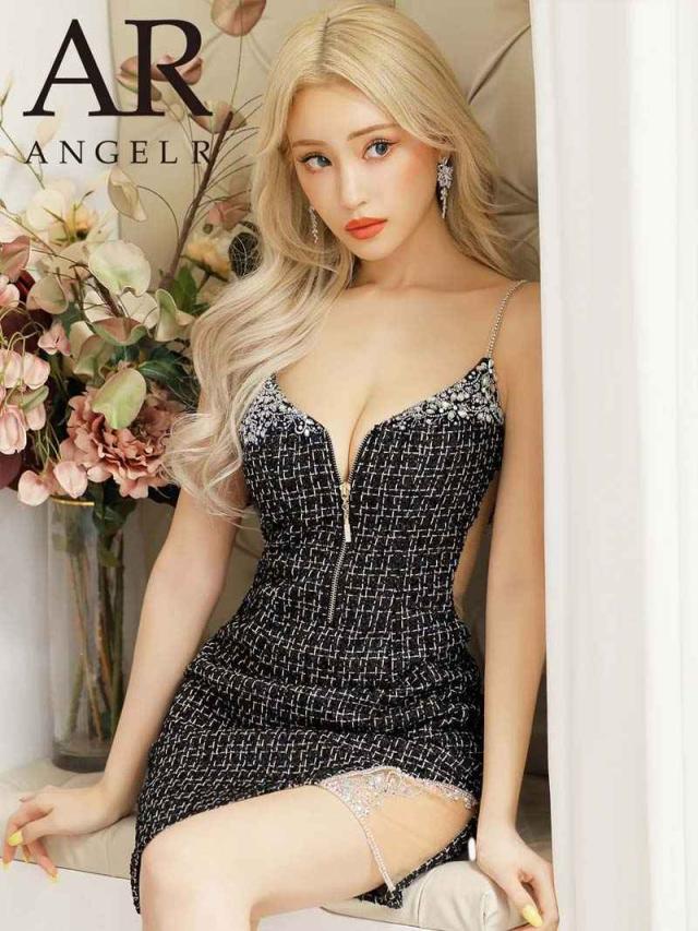 ミニドレス AngelR エンジェルアール AngelR センタージップ 谷間 セクシー 冬 キャバ嬢 キャバ ドレス キャバ_3