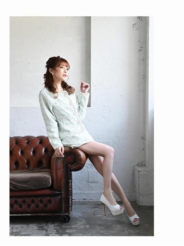 キャバスーツ Belsia.LUX スーツ フォーマル ツイード チェック 七五三