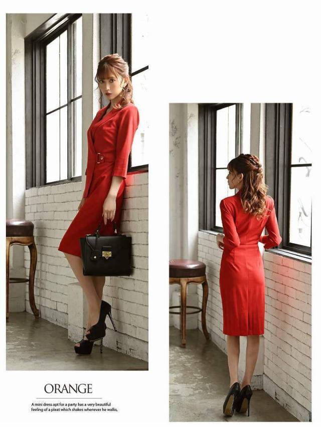 キャバスーツ Belsia レディーススーツ ドッキングワンピース