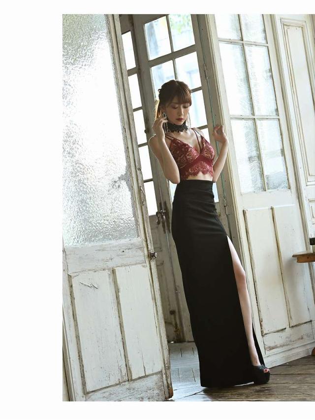 ロングドレス Belsia スリット えちえち セクシー 大人 キャバ嬢