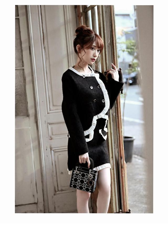 キャバスーツ 大きいサイズ コンパニオン 制服 ママ スーツ フォーマル 式  Belsia ダブルボタン アシメ フォーマル キャバスーツ 大きいサイズ コンパニオン 制服 ママ スーツ フォーマル