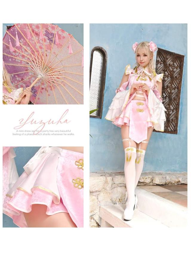 コスプレ 衣装 コスチューム コンパニオン 衣装 パーティー 仮装 Ryuyu キョンシー チャイナ 袖付き 体型カバー_2