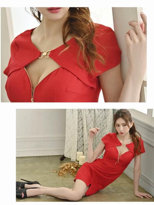 ミニドレス Belsia バストカット ジッパー ゴールド クリスマス ラメ キャバ ドレス キャバドレス ミニドレス ミニ_8