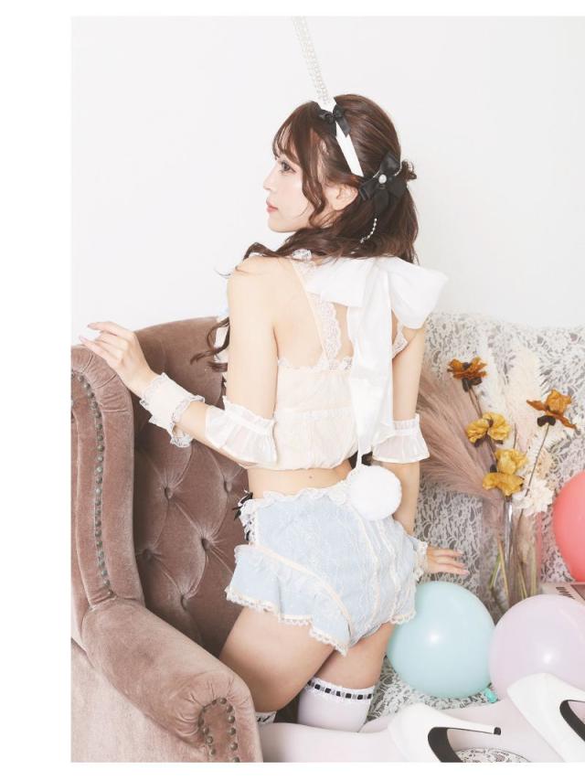 キャバコスプレ Ryuyu バニー バニーガール うさぎ エロい レース コスプレ 衣装 コスプレ衣装 ハロウィン ハロウィン_8