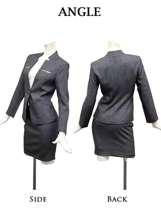 予約販売 キャバスーツ Belsia  グレー 韓国風 タイト 大きいサイズスーツ 3L キャバ スーツ キャバスーツ レディー 予約販売 キャバスーツ Belsia グレー 韓国風 タイト 大きいサイズ