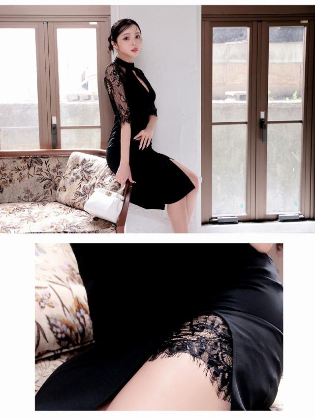 一部予約販売 ミニドレス DaysPiece アメスリ風 袖付き 体型カバー