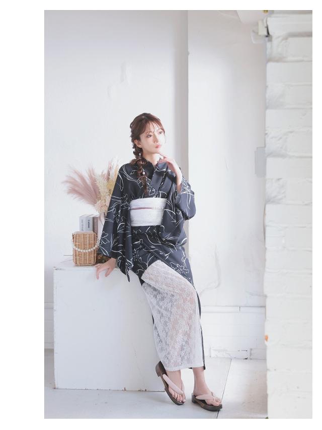 Ryuyu 浴衣3点セット 浴衣・帯・下駄 浴衣 セット レディース ゆかた