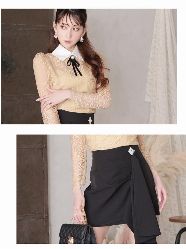 セットアップドレス Belsia セットアップ レース 韓国風 上品 ブラウジング キャバ ドレス キャバドレス セットアップ_2