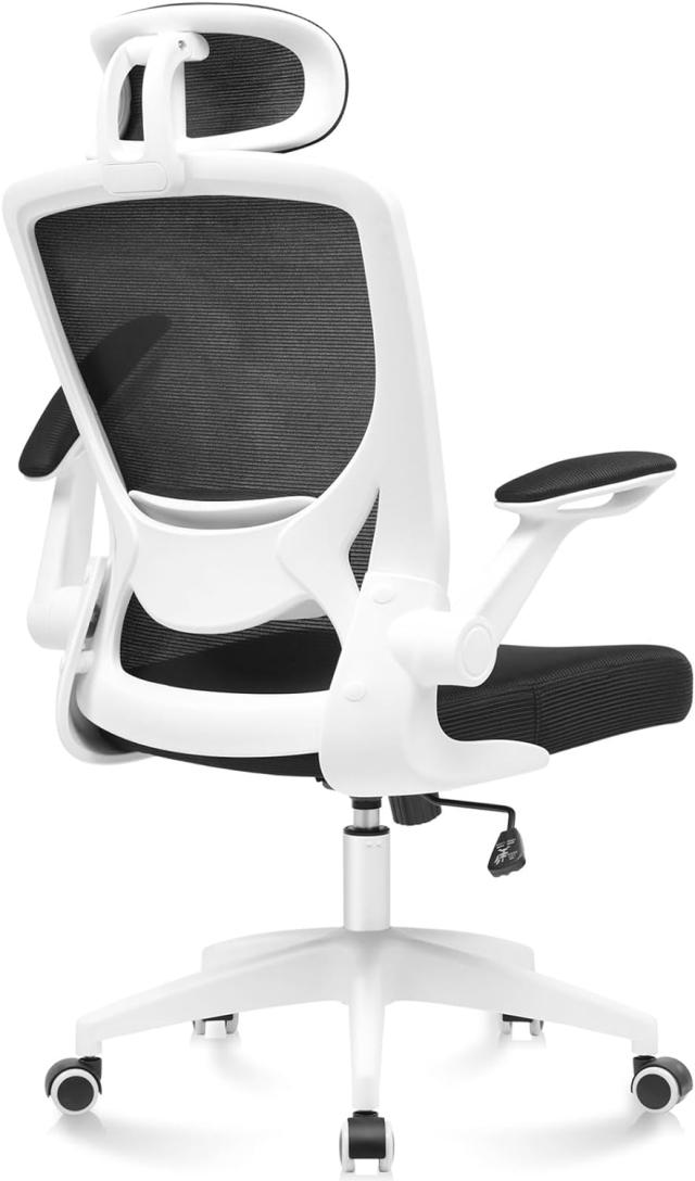 パソコンチェア オフィスチェア 椅子 テレワーク 人間工学椅子 デスクチェア 疲れない 勉強 学習 ランバーサポート付き 360度回転 腰に良い 人気 おしゃれ HQ-KD9060H-White-XT-JPの通販は