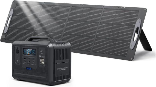 ポータブル電源 ソーラーパネル セット VDL 1200W ポータブルバッテリー 200W ソーラーパネル 超高速充電 1.5時間でフル充電 大容量蓄電池 折りたたみ式 災害用バッテリー 太陽光発電 AC1200W (瞬間最大 2400W) 純正弦波 MPPT制御 ソーラーパネル充電 vdl-hs2400+sc0201