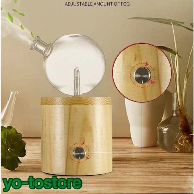 アロマディフューザー 水なし 水を使わない おしゃれ ディフューザー アロマ アロマオイル エッセンシャルオイル エッセンシャル ネブライザー式の通販は