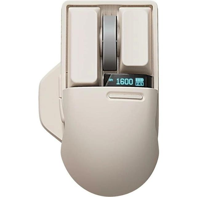 LOFREE TOUCH PBT ワイヤレスマウス USBレシーバー Bluetooth、有線接続、充電式、OLEDスクリーン搭載 4000 DPI 透明ガラス面対応 Mac Windows PC ノートブックの通販は 9,423円