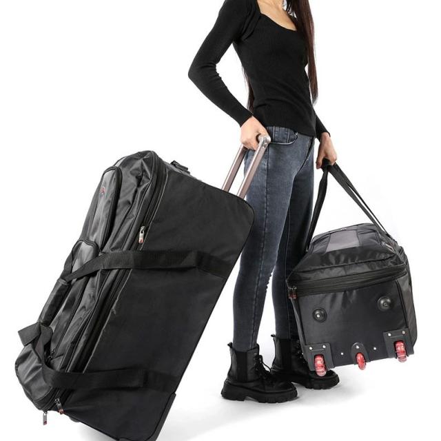 ボストンキャリー 3way キャスターバッグ 100L キャリーバッグ 折りたたみ 大容量 3輪 撥水加工 トロリーバッグ メンズ レディース 旅行 合宿 出張 旅行バッグ スーツケースの通販は 9,225円