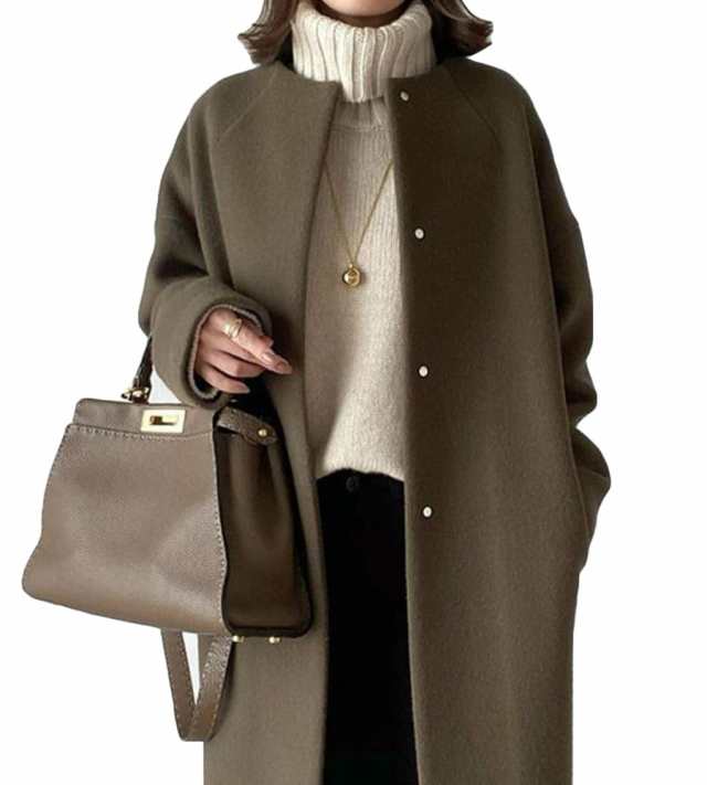 ロングコート チェスターコート  アウター ロング 大人 秋冬 大きいサイズ おしゃれの通販は