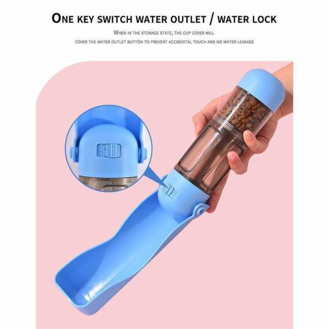 携帯水飲み器兼食器 フードボウル 給水器付き 猫用 犬猫 自動給水器 ペットフィーダー兼用 給水器 餌入れ スタンド 食器台 ご飯 食事 犬 猫の通販は