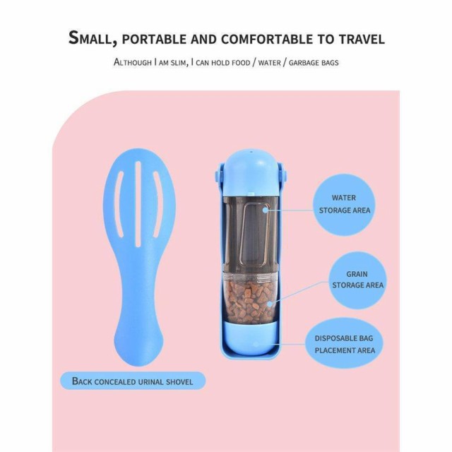 携帯水飲み器兼食器 フードボウル 給水器付き 猫用 犬猫 自動給水器 ペットフィーダー兼用 給水器 餌入れ スタンド 食器台 ご飯 食事 犬 猫の通販は