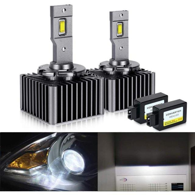 D1S LED ヘッドライト OPPLIGHT新型 車検対応 純正HIDをLED化 無加工 交換 ポン付け 次世代 HIDを超えるLED ホワイト 6000K 5800LM 35W 2個セット (D1S)の通販は