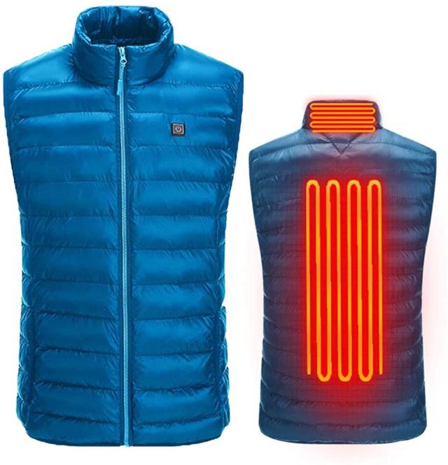 加熱ベスト 電熱ジャケット 電熱ベスト 電気暖房ベスト 暖房ベスト USB充電式暖房暖房ダウンベスト 耐寒性ユニセックスウォッシャブル スキー スケート 登山 釣り 寒さへの生理学的反応 ブルーの通販は 6,280円