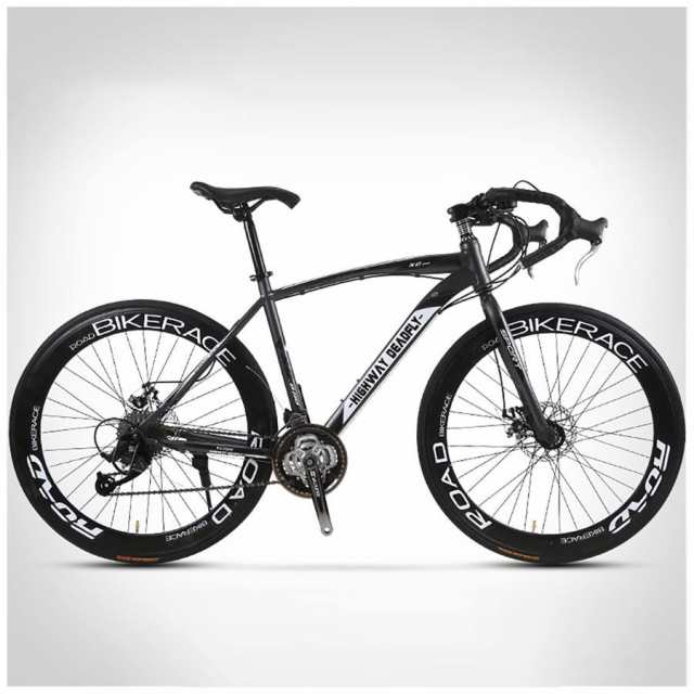 高炭素鋼製 27 スピード ロード レース バイク、26 インチ ロード バイク、オフロード コミューター マウンテン バイク、男女の成人競技用ロード/マウンテン バ 49,607円