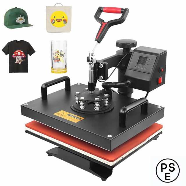 ートプレス機 Tシャツプレス機 熱転写プレス機 ヒートプレスマシン 多機能熱プレス転写機 熱転写昇華デジタルプレスメーカー 衣類ロゴプレス機 360°回転可能の通販は
