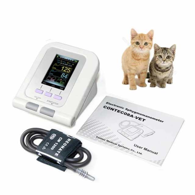 犬/猫/ペットの動物の世話のためのデジタル獣医用LEDモニターカフ、3モード4カフ電子計の通販は