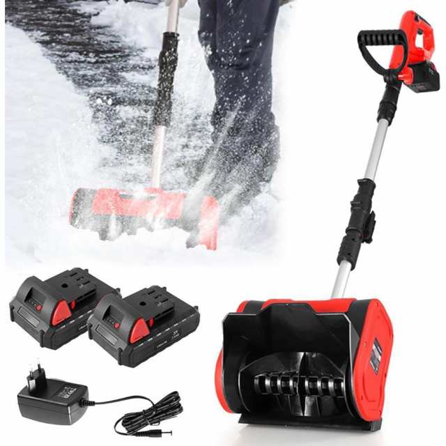 電動除雪機 家庭用 充電式 除雪機 素早い除雪 軽量 手持ち式 コードレス 投雪機 電動スノースロー 除雪幅32cm 除雪高16cm 投雪噴射距離8m ミニ 雪かき機 除雪シの通販は