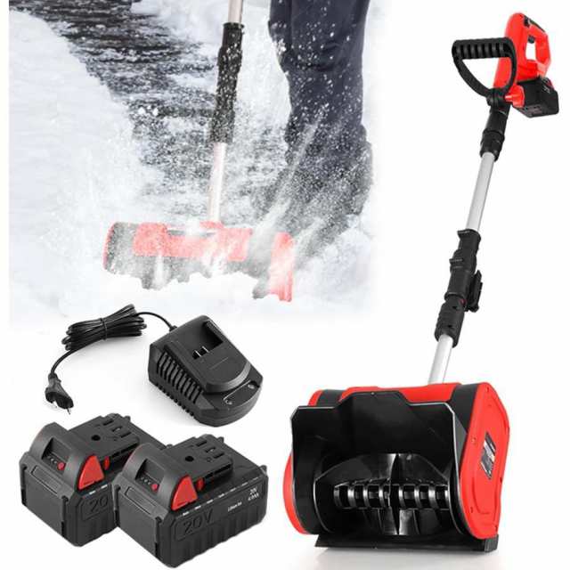 電動除雪機 家庭用 充電式 除雪機 素早い除雪 軽量 手持ち式 コードレス 投雪機 電動スノースロー 除雪幅32cm 除雪高16cm 投雪噴射距離8m ミニ 雪かき機 除雪シの通販は