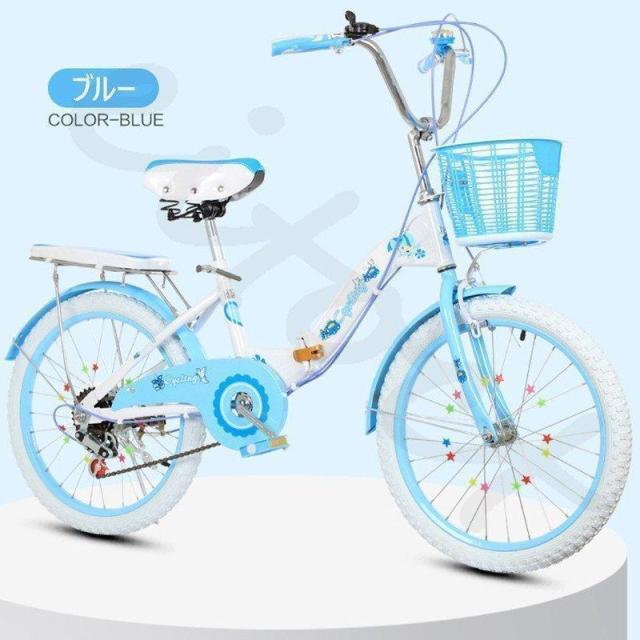 折りたたみ式 子供用自転車 変速自転車 6段変速 キッズバイク ピンク 高さ調節可能 誕生日プレゼント 前後二重ブレーキ設計【会社大量注文承り】の通販は