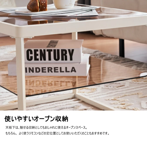 ガラステーブル センターテーブル ガラス天板 2点セット 茶色ガラス LPP-WF308366AAAの通販は