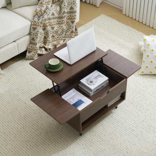 テーブル ローテーブル 昇降式 デスク 高さ調整 容量収納 収納棚付き 簡単開閉 LPP-WF325768AAAの通販は 15,951円